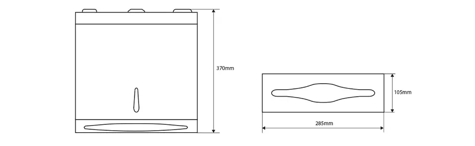 Sapho - Hotel accessories - Papírtörlő adagoló - XP053 – 2. kép