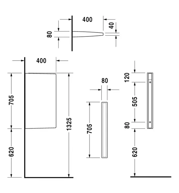 Duravit - Architec - Piszoár - 85000000001 – 2. kép