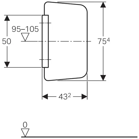 Geberit - Equipment and accessories - Piszoár - 115.211.TF.1 – 2. kép