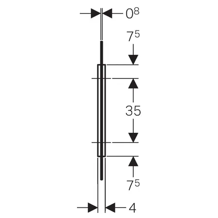 Geberit - Equipment and accessories - Piszoár - 115.211.TF.1 – 3. kép
