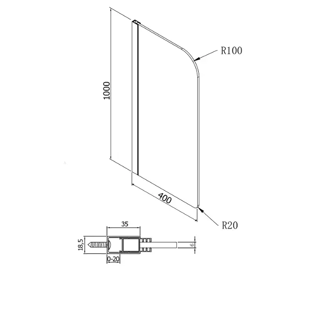 Sapho - Equipment and accessories - Piszoár - PW140 – 2. kép