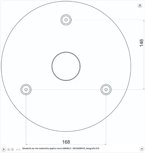 Novaservis - Accessories for sanitary facilities - WC-papír adagoló - 69088,4 – 3. kép
