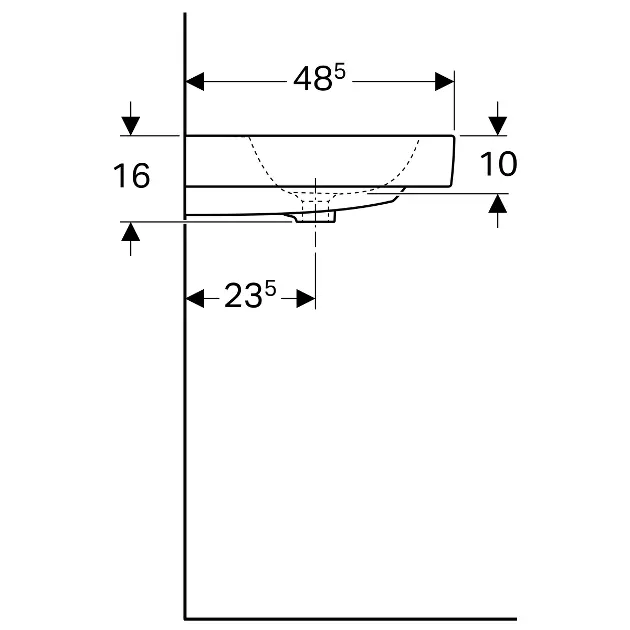 Geberit - iCon - Dupla mosdó - 124120600 – 3. kép