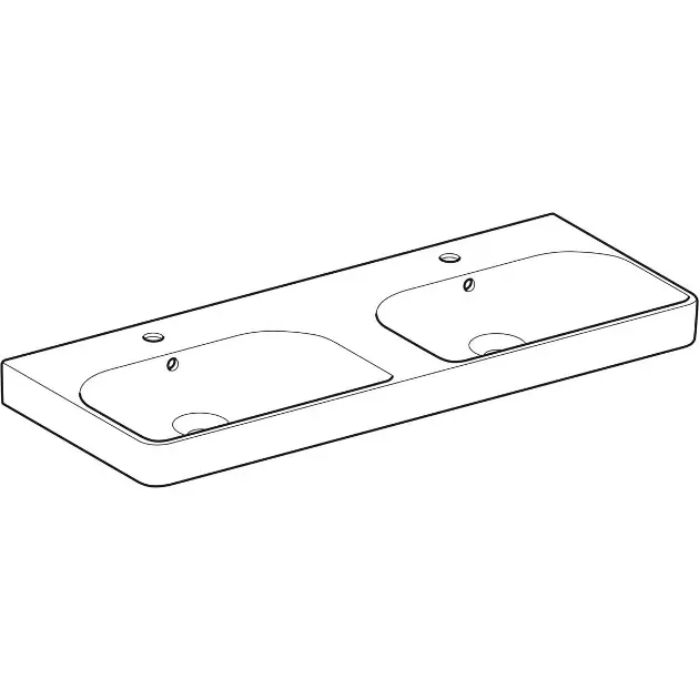 Geberit - Smyle Square - Dupla mosdó - 500.223.01.1 – 3. kép