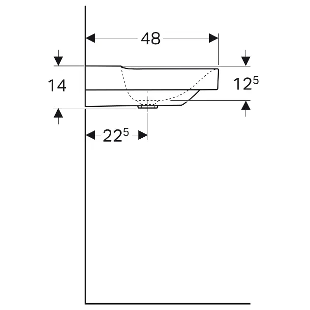 Geberit - Xeno 2 - Dupla mosdó - 500.550.01.1 – 4. kép