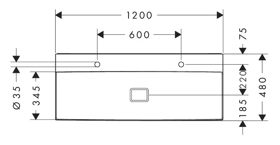 Hansgrohe - Xevolos E - Dupla mosdó - 61104450 – 2. kép