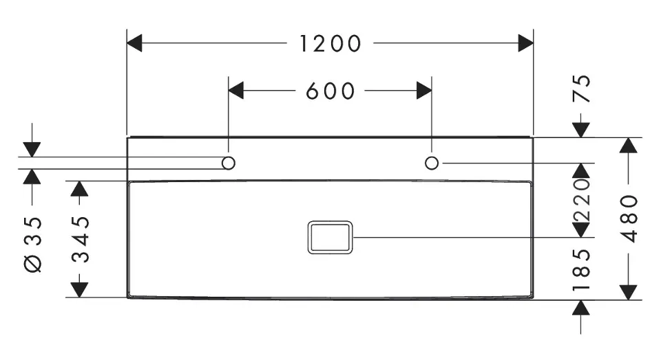 Hansgrohe - Xevolos E - Dupla mosdó - 61105450 – 2. kép