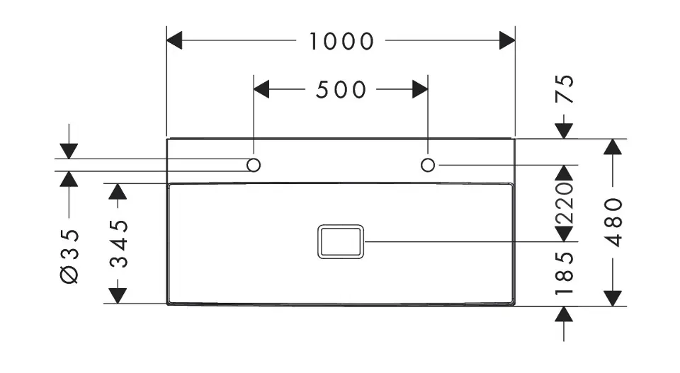 Hansgrohe - Xevolos E - Dupla mosdó - 61110450 – 2. kép