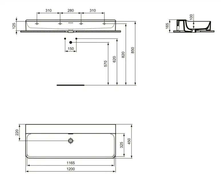 Ideal Standard - Conca Ceram - Dupla mosdó - T384101 – 2. kép