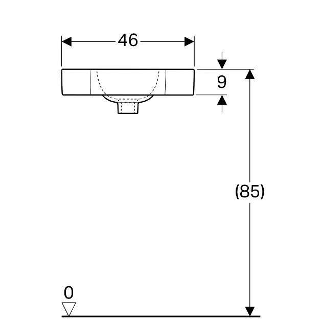 Geberit - iCon - Kisméretű mosdó - 124729600 – 2. kép