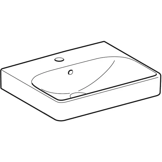 Geberit - Smyle Square - Kisméretű mosdó - 500.256.01.1 – 3. kép
