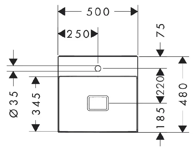 Hansgrohe - Xevolos E - Kisméretű mosdó - 61090450 – 2. kép