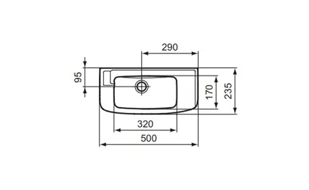 Ideal Standard - Eurovit - Kisméretű mosdó - R421001 – 2. kép