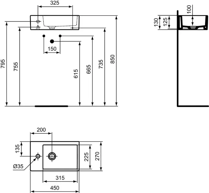 Ideal Standard - Strada - Kisméretű mosdó - K0817MA – 2. kép