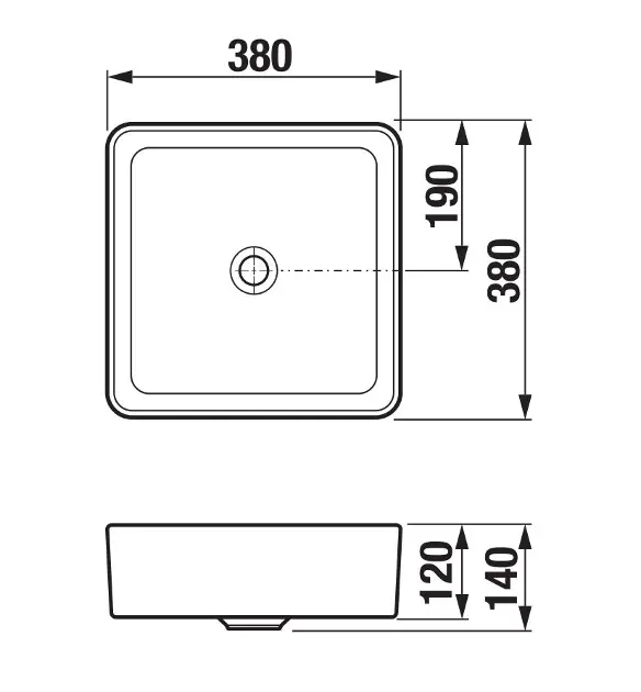 Jika - Cubito Pure - Kisméretű mosdó - H8184227571121 – 2. kép