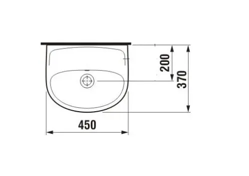 Jika - Lyra plus - Kisméretű mosdó - H8153820001091 – 2. kép