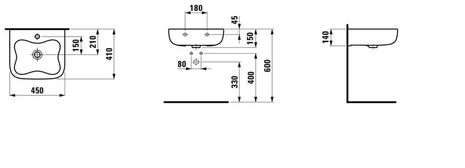 Laufen - Florakids - Kisméretű mosdó - H8150310721041 – 2. kép