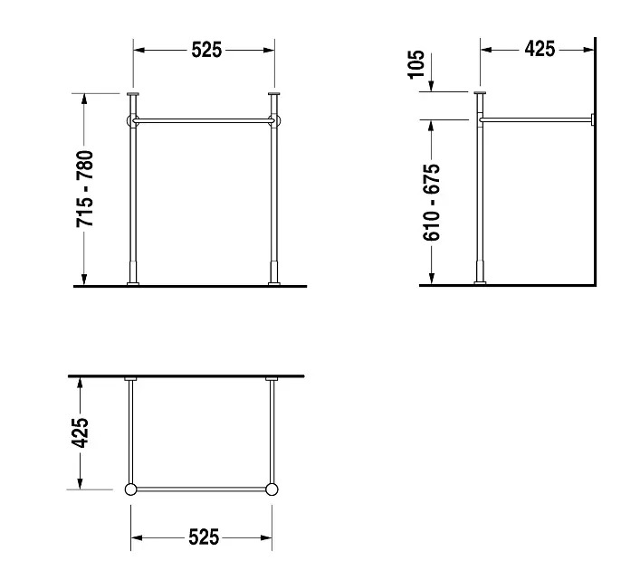 Duravit - Vero - Mosdó szerelvények és kiegészítők - 0030631000 – 2. kép