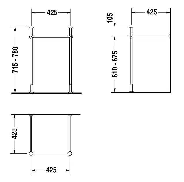Duravit - Vero - Mosdó szerelvények és kiegészítők - 0030651000 – 2. kép