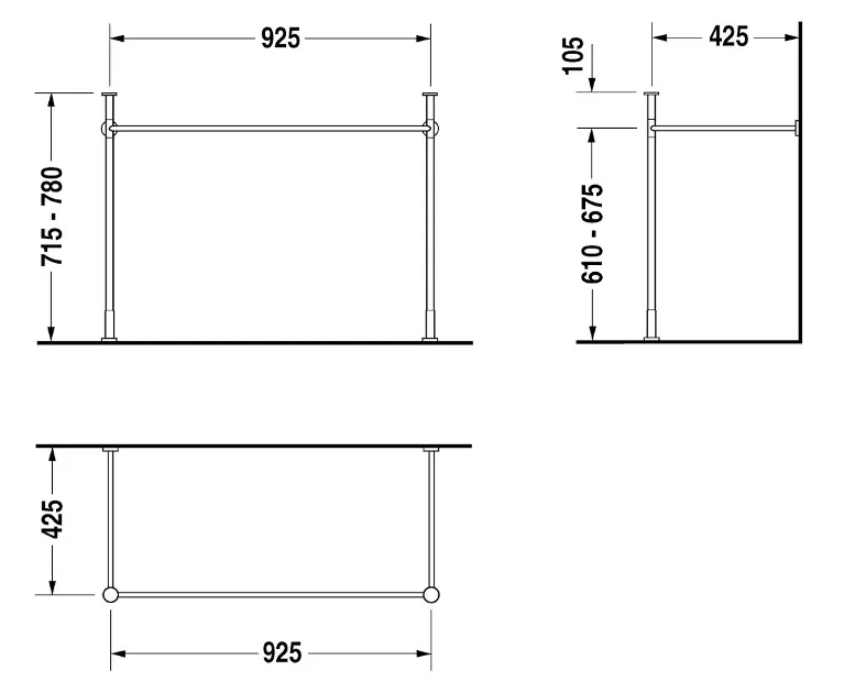 Duravit - Vero - Mosdó szerelvények és kiegészítők - 0030671000 – 2. kép