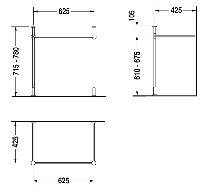 Duravit - Vero - Mosdó szerelvények és kiegészítők - 0030751000 – 2. kép