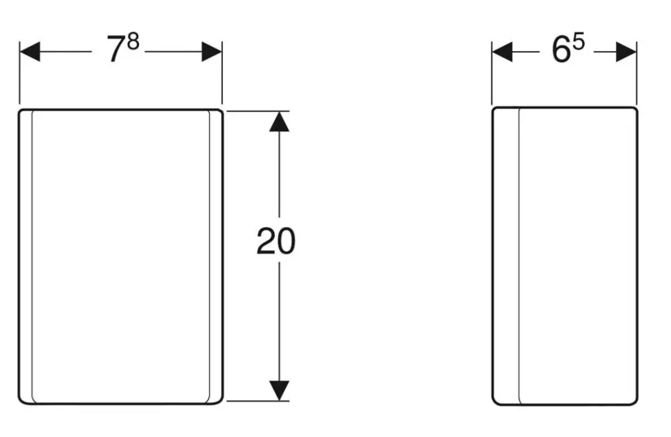 Geberit - ONE - Mosdó szerelvények és kiegészítők - 505.058.21.1 – 2. kép