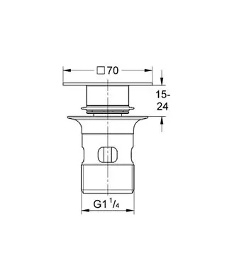 Grohe - Spare parts - Mosdó szerelvények és kiegészítők - 40565000 – 2. kép