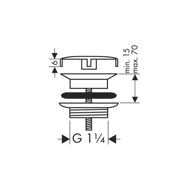 Hansgrohe - Waste sets - Mosdó szerelvények és kiegészítők - 50001000 – 2. kép