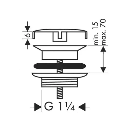 Hansgrohe - Waste sets - Mosdó szerelvények és kiegészítők - 50001340 – 2. kép