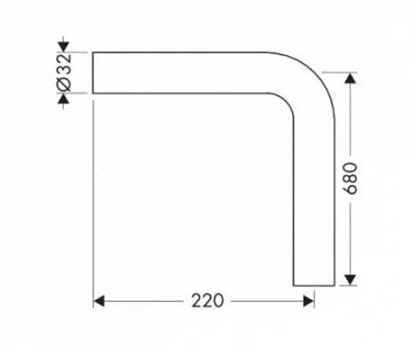 Hansgrohe - Waste traps - Mosdó szerelvények és kiegészítők - 53646000 – 2. kép