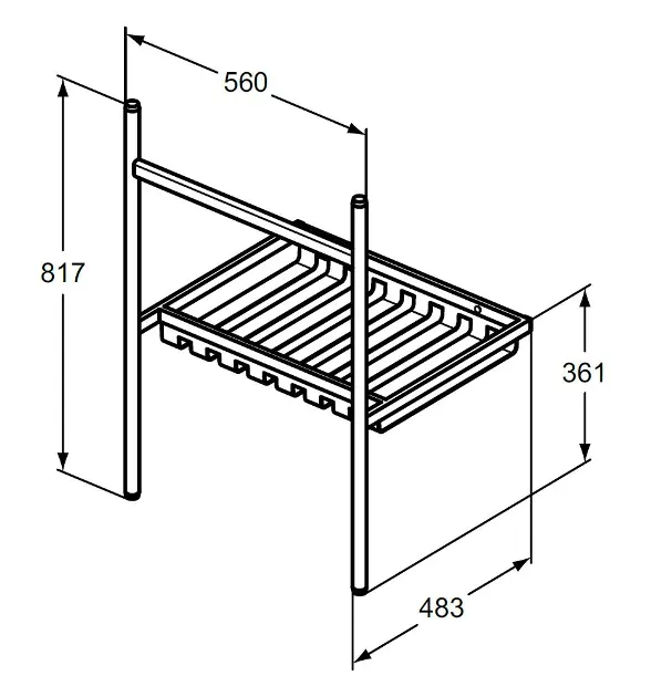 Ideal Standard - Conca - Mosdó szerelvények és kiegészítők - E2531XG – 2. kép