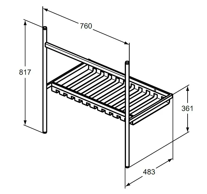 Ideal Standard - Conca - Mosdó szerelvények és kiegészítők - E2533XG – 2. kép
