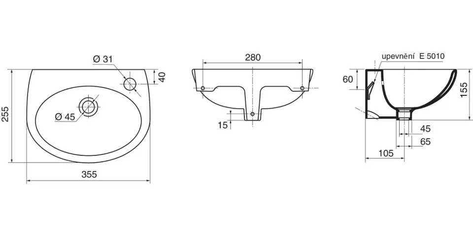 Ideal Standard - Eurovit - Mosdó szerelvények és kiegészítők - E501067 – 2. kép