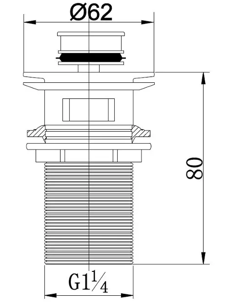 Cersanit - Crea - Mosdó leeresztő - K99-0223 – 2. kép