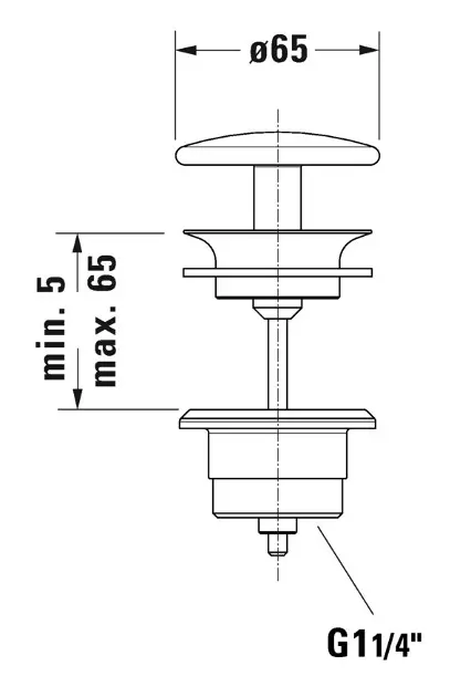 Duravit - Equipment and accessories - Mosdó leeresztő - 0050781300 – 2. kép