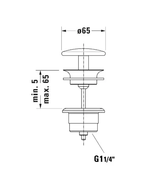 Duravit - Mosdó leeresztő - 0050783200 – 2. kép