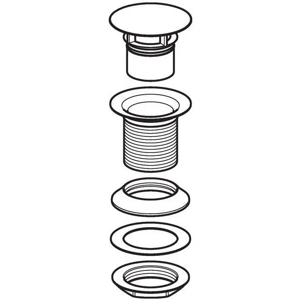 Geberit - Equipment and accessories - Mosdó leeresztő - 152.050.21.1 – 2. kép
