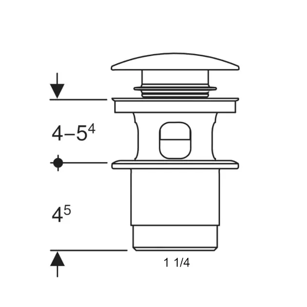 Geberit - Equipment and accessories - Mosdó leeresztő - 152.076.21.1 – 2. kép