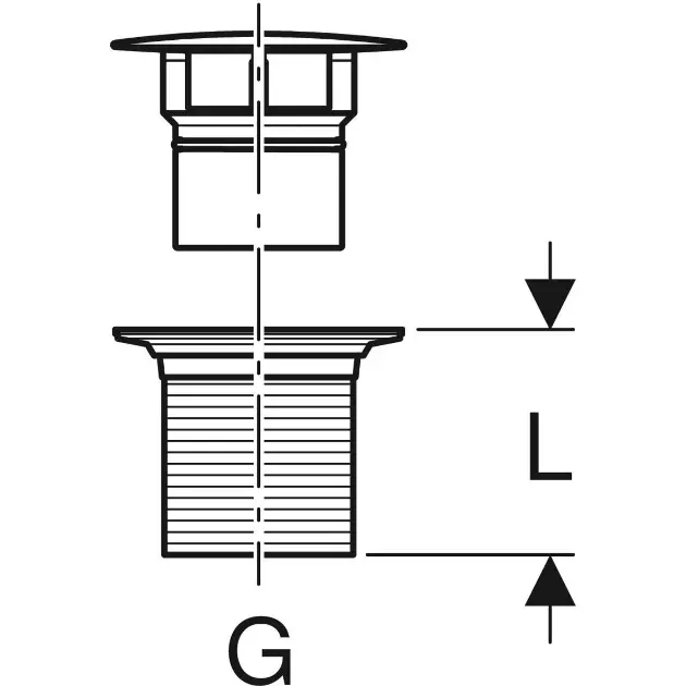 Geberit - Equipment and accessories - Mosdó leeresztő - 152.080.21.1 – 2. kép