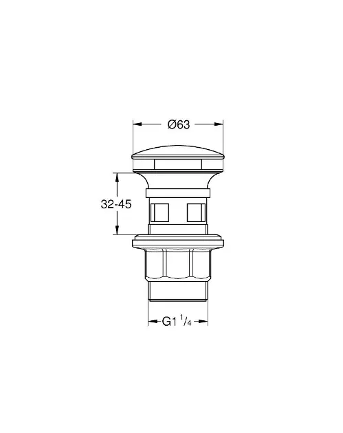 Grohe - Accessories - Mosdó leeresztő - 1024642430 – 2. kép