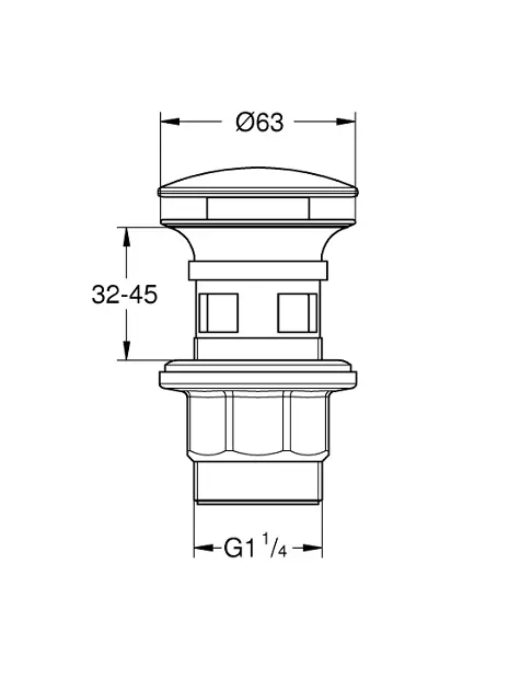 Grohe - Accessories - Mosdó leeresztő - 40869000 – 2. kép