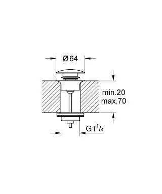 Grohe - Waste sets - Mosdó leeresztő - 65807KS0 – 2. kép
