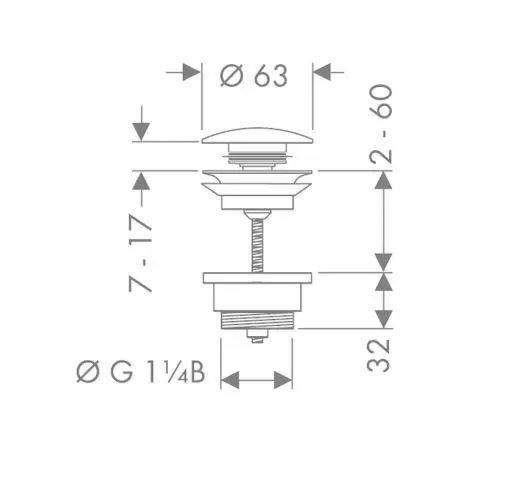 Hansgrohe - Waste sets - Mosdó leeresztő - 50100000 – 2. kép