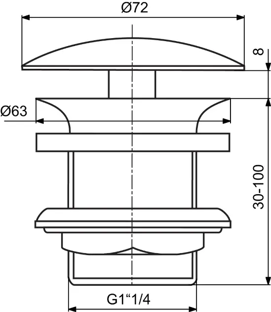 Ideal Standard - Equipment and accessories - Mosdó leeresztő - J3291AA – 2. kép