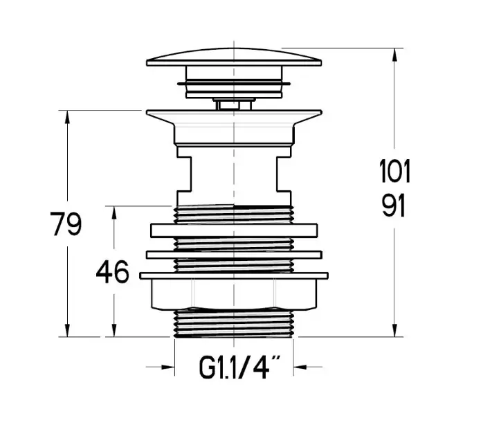 Ideal Standard - Equipment and accessories - Mosdó leeresztő - S8803AA – 2. kép