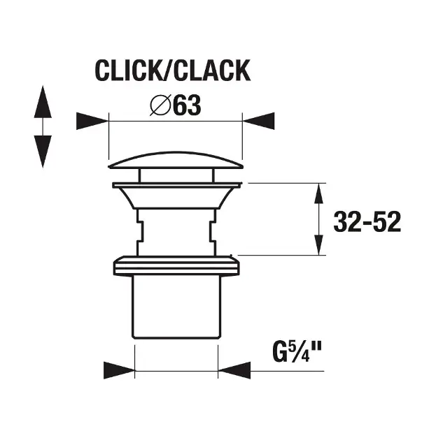 Jika - Mio Style - Mosdó leeresztő - H3702F97161031 – 2. kép