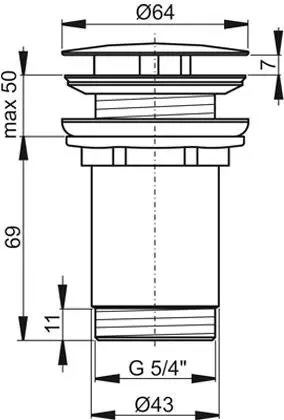 Ravak - Waste sets - Mosdó leeresztő - X01439 – 2. kép