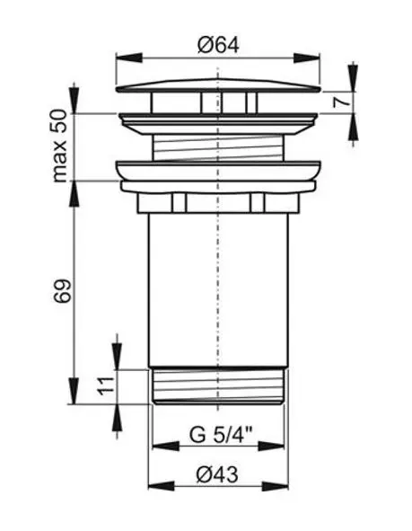 Ravak - Waste sets - Mosdó leeresztő - X01762 – 2. kép