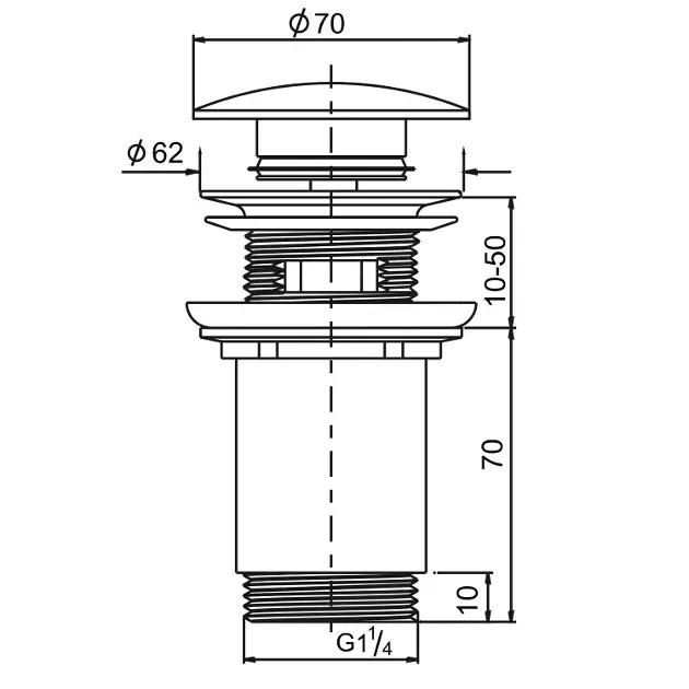 Sapho - Equipment and accessories - Mosdó leeresztő - AR903 – 2. kép