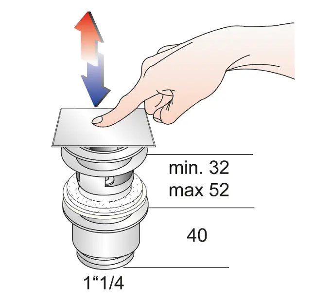 Sapho - Omp Tea Accessories - Mosdó leeresztő - 8540.360.5 – 2. kép